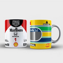 Kit 2 Canecas Ayrton Senna (Capacete e Mc Laren)