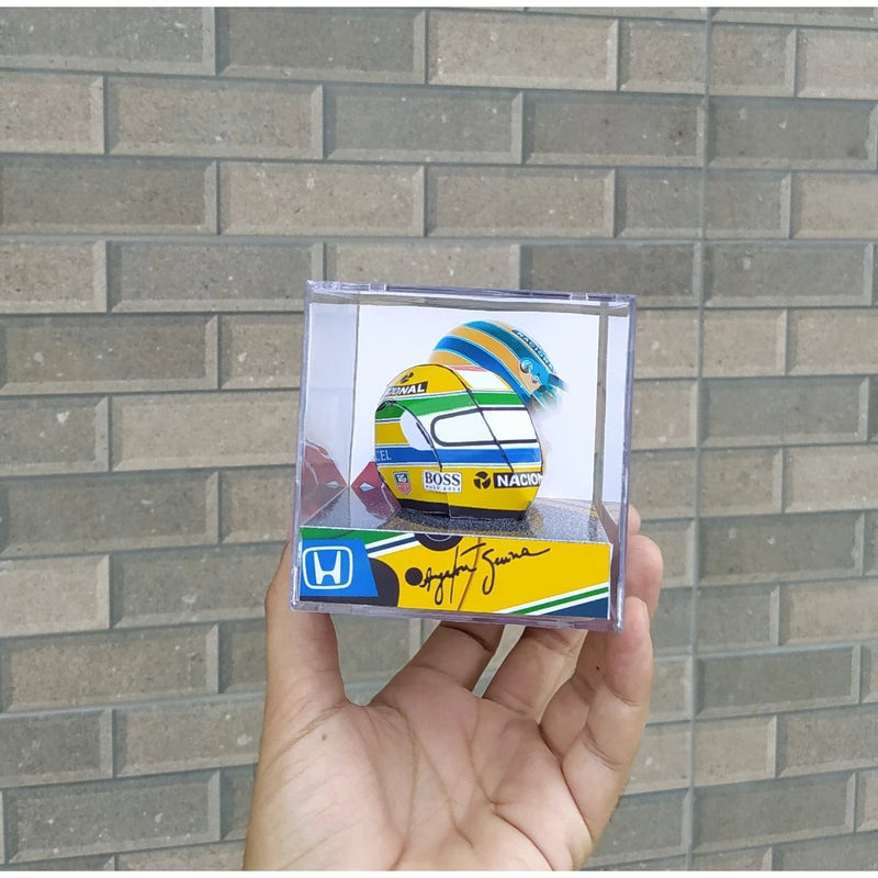 Diorama Capacete Ayrton S.