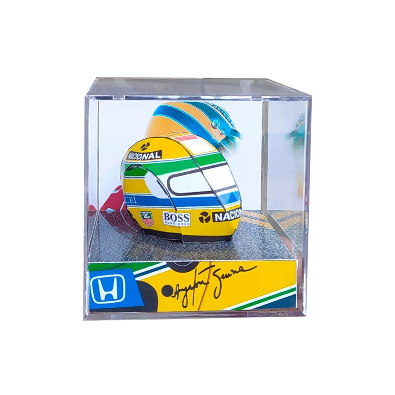 Diorama Capacete Ayrton S.