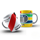 Kit 2 Canecas Ayrton Senna (Capacete e Mc Laren)